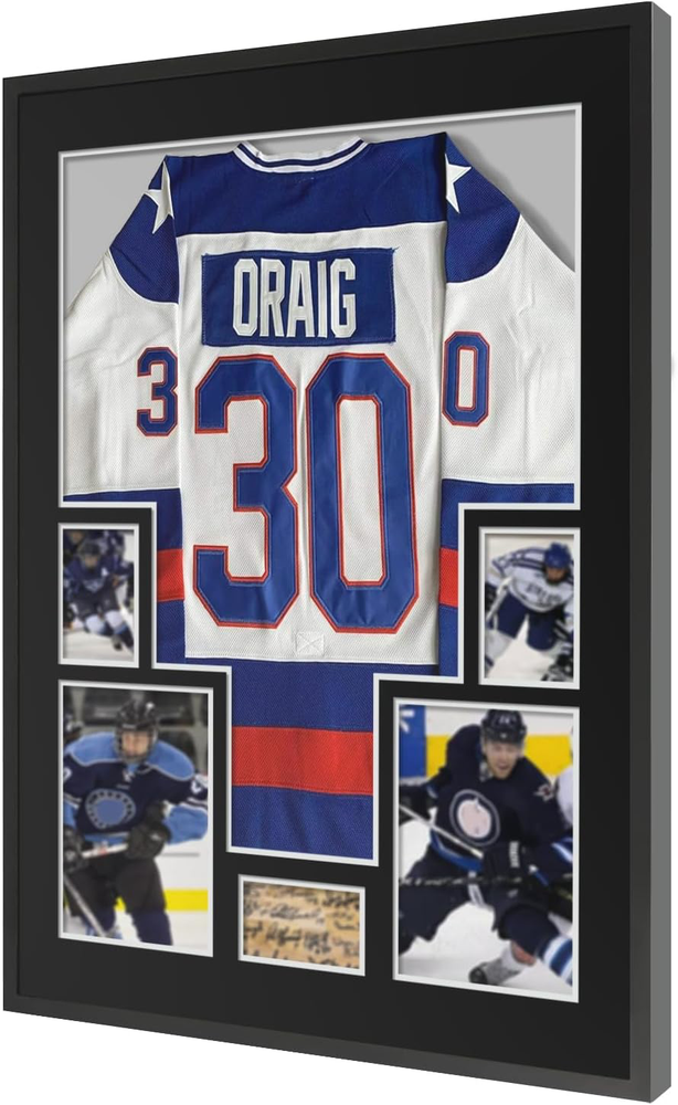 Jersey Frame Display Case,Sport Jersey Shadow Box,Metal Jersey Frame, Mat, and