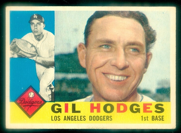 1960 TOPPS #295 GIL HODGES VG