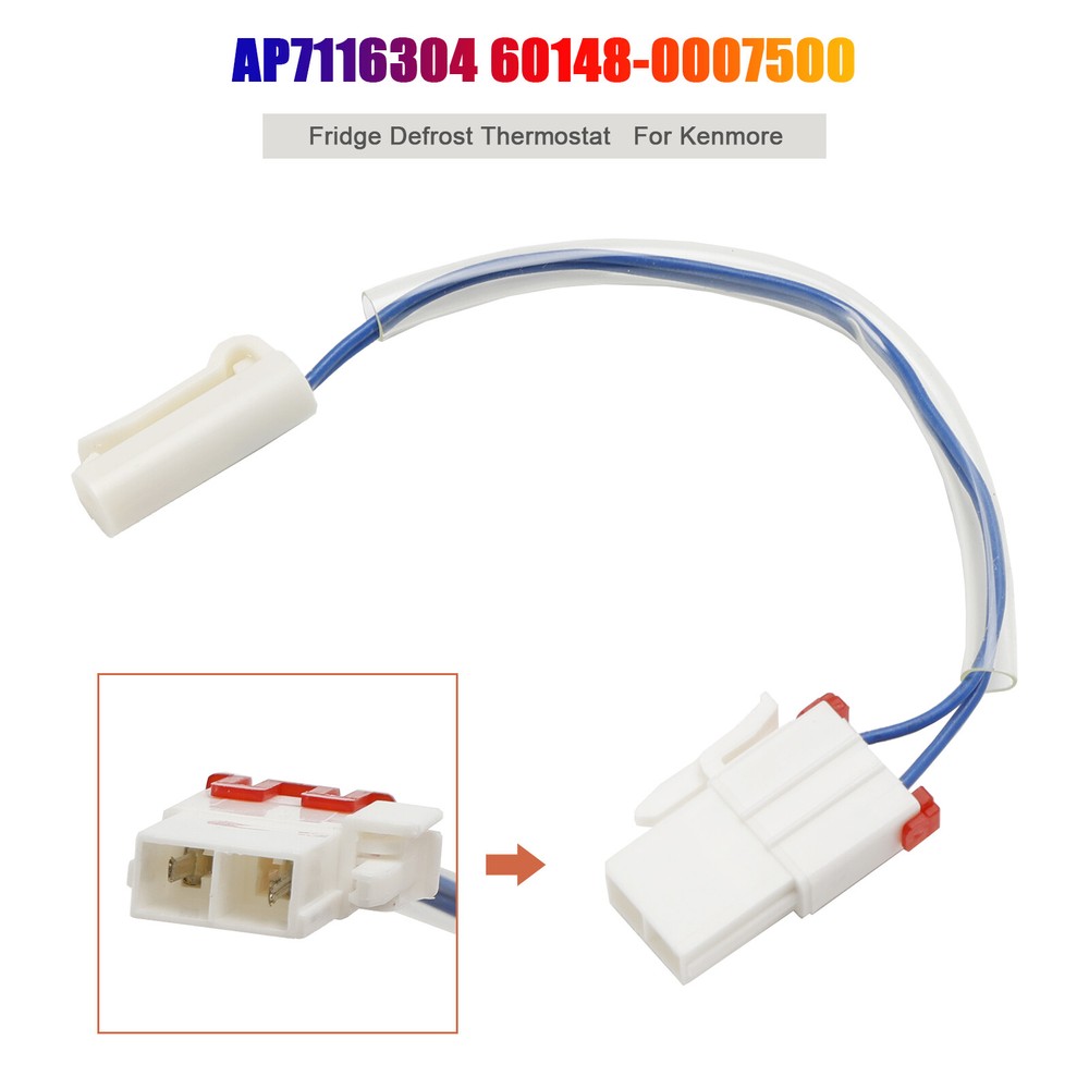 Fridge Defrost Thermostat for Kenmore, AP7116304, PS12199075, 60148-0007500