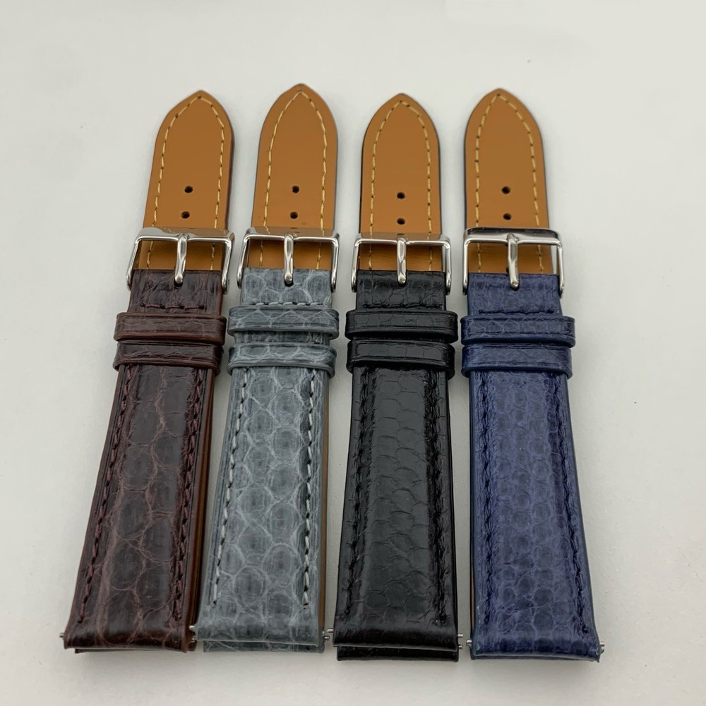 Sea Snake Leather Watch Strap for Men Real Snake Watch Band 18mm 20mm 22mm