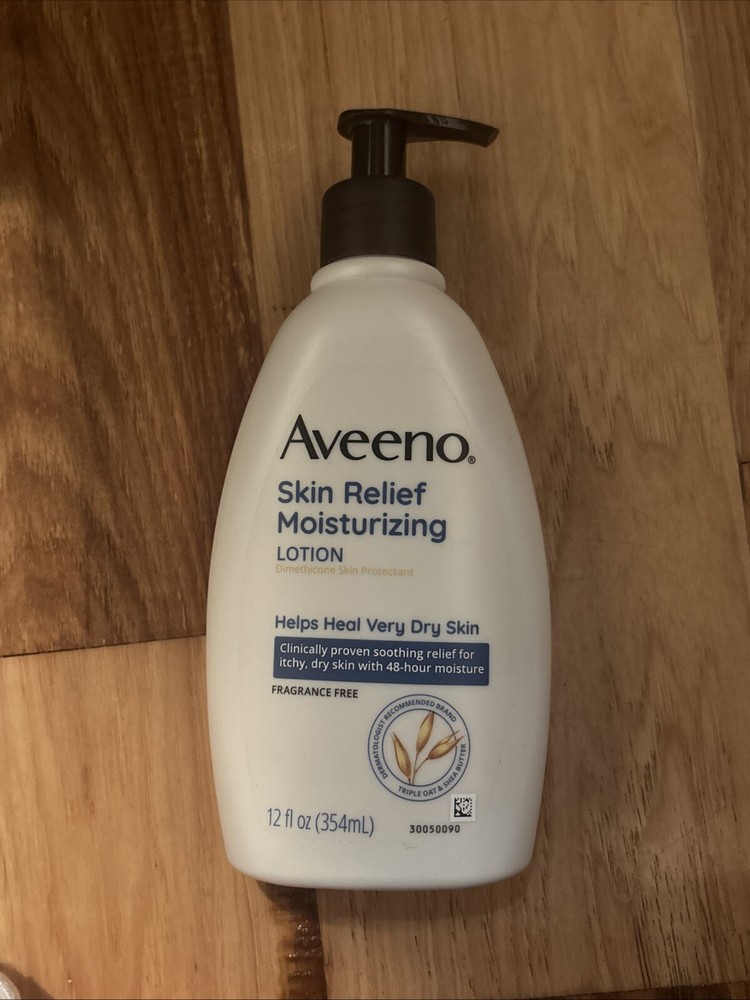 Moisturizing Lotion for Very Dry Skin 12 Oz Unscented Aveeno Skin Relief 11/25