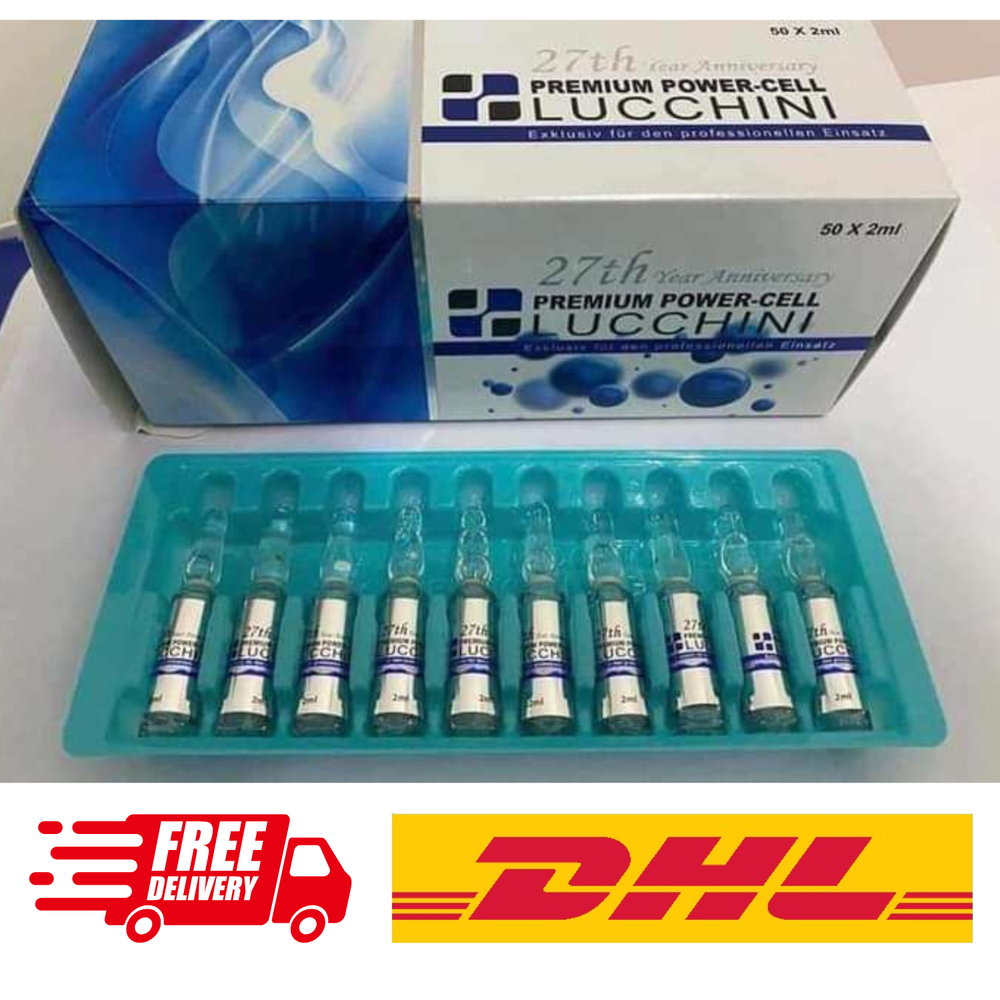 50 Ampoules 2ml~Lucchini Premium Anti Aging Restore Elasticity & Hydrates Skin