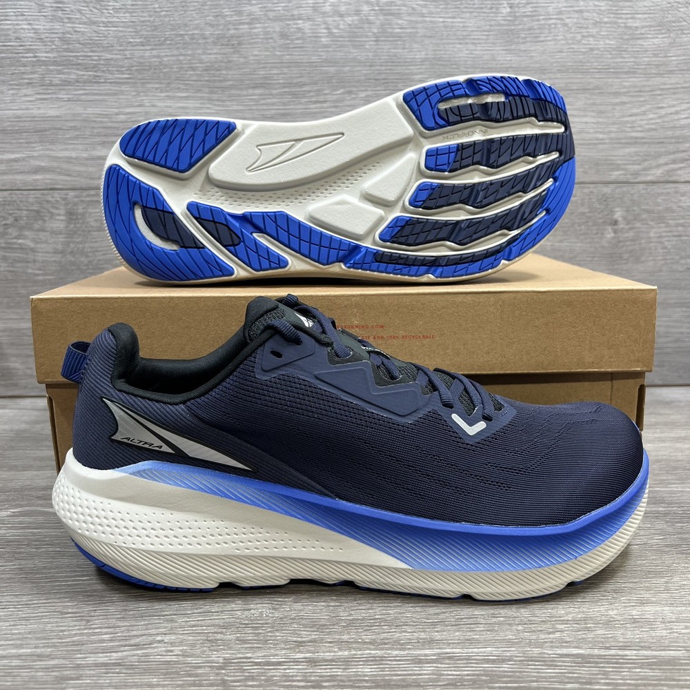 Altra FWD Via Running Shoes Dark Blue Mens UK 10.5 EU 46 EgoFlo Cushion New