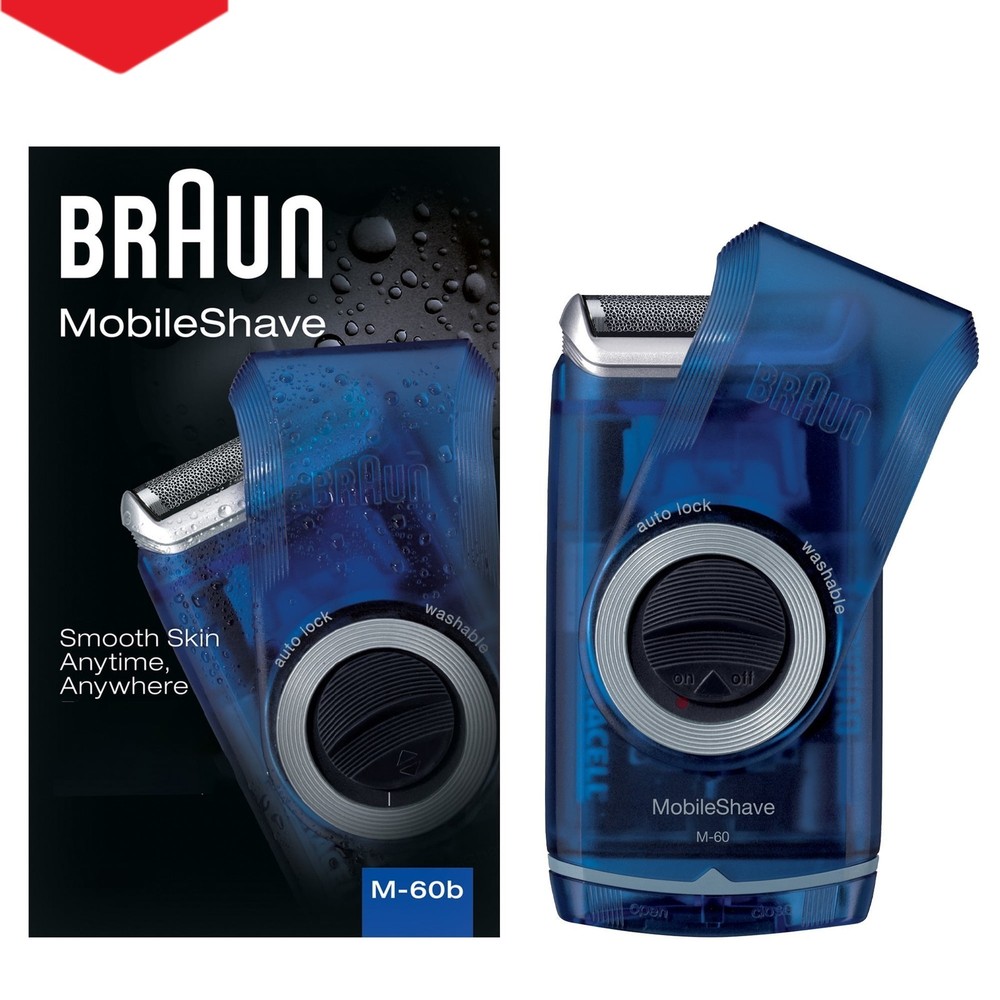 Braun M60b Cordless Electric Shaver for Men with Rechargeable Battery