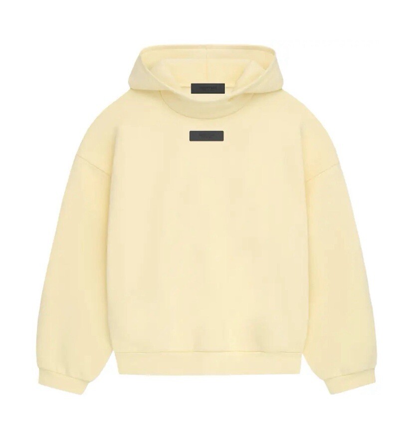 Fear of God Essentials Garden Yellow Pullover Hoodie FW23 Style 192SP242051F
