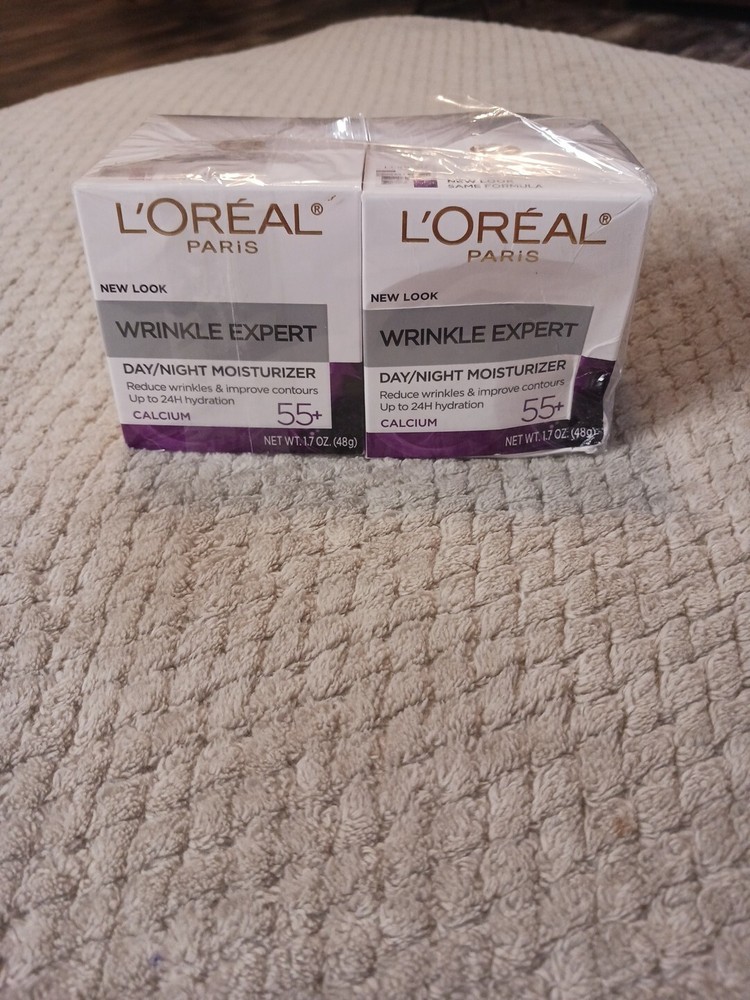 2x L'oreal Paris Wrinkle Expert 55+ Eye Cream With Calcium 1.7 Oz Each
