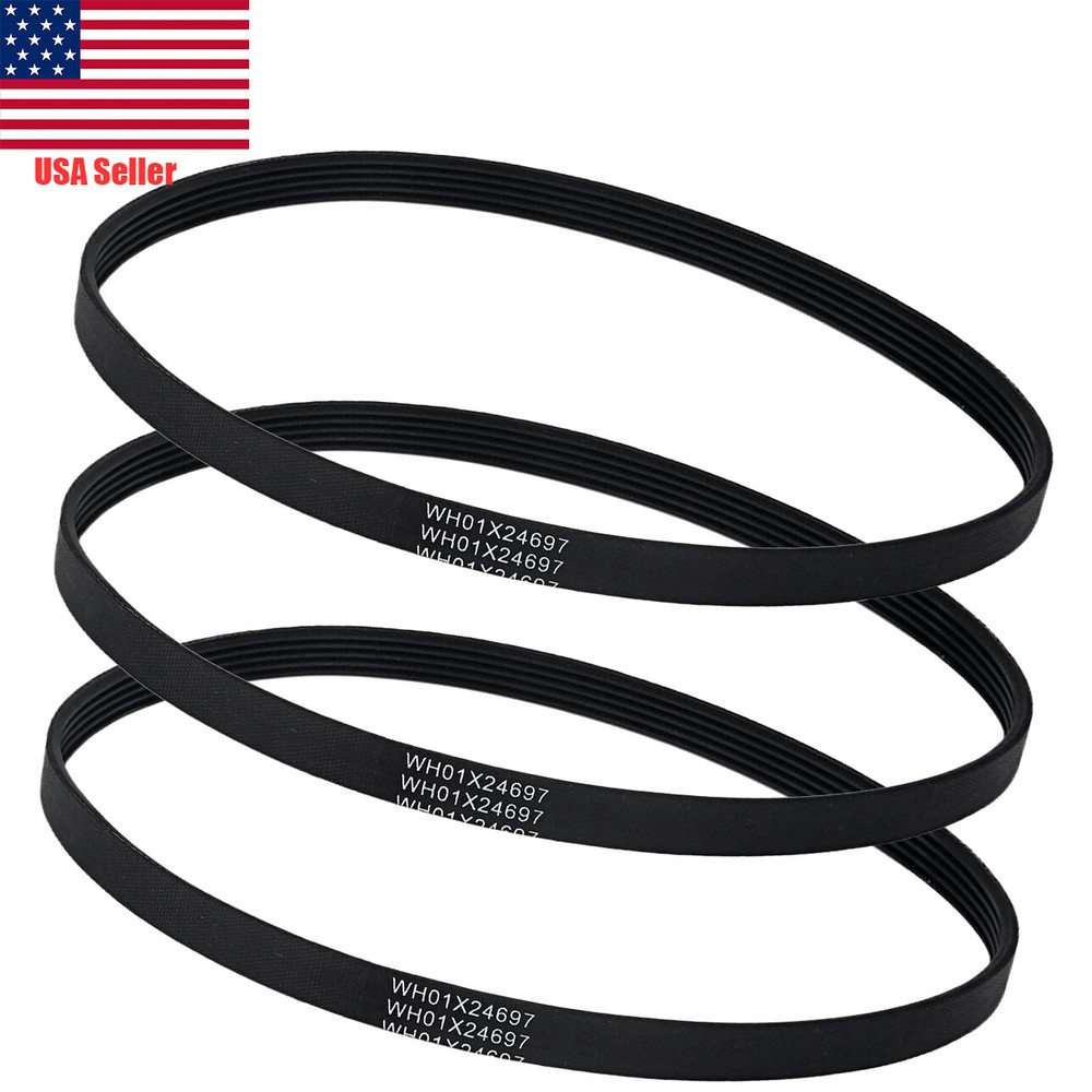 3Pcs For GE Washing Machine Drive Belt WH01X24697