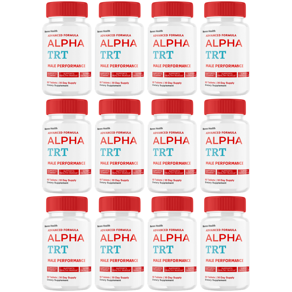 Alpha TRT Tablets for Men, Maximum Strength Formula, AlphaTRT (12 Bottle)