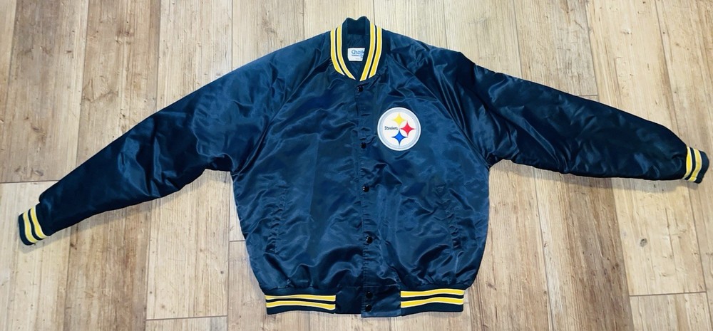 Made In USA Vintage Chalk Line  Size L Steelers Jacket