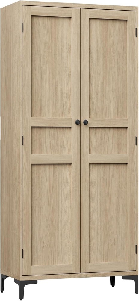 63 Inch 5-Tier Kitchen Pantry Storage Cabinet for Bathroom Organization