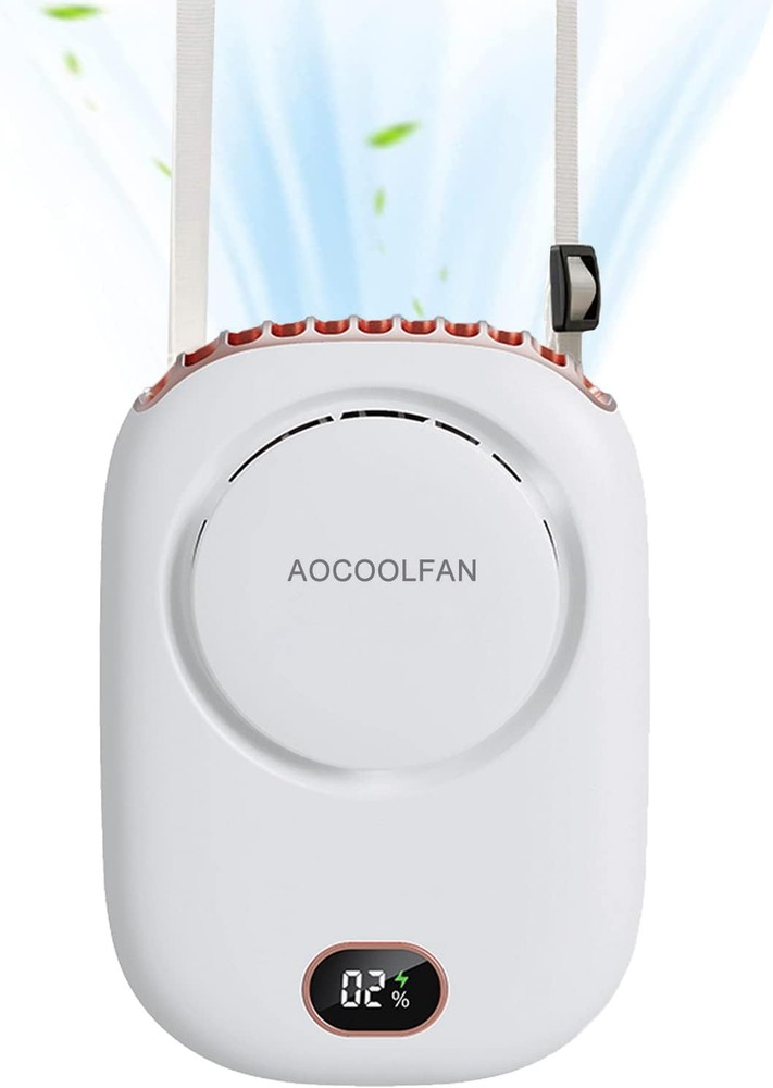 Portable Neck Fan, Handheld Mini Fan Small Personal Hand Portable, White