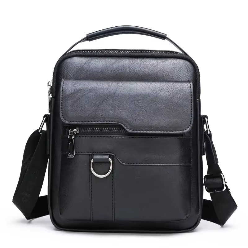Bolso De Cuero Para Hombre Bandolera Hombro Mochila Viaje Carteras Mochila Pecho