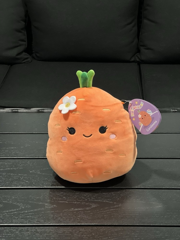 Squishmallows 8” Caroleena The Carrot With Flower Accent