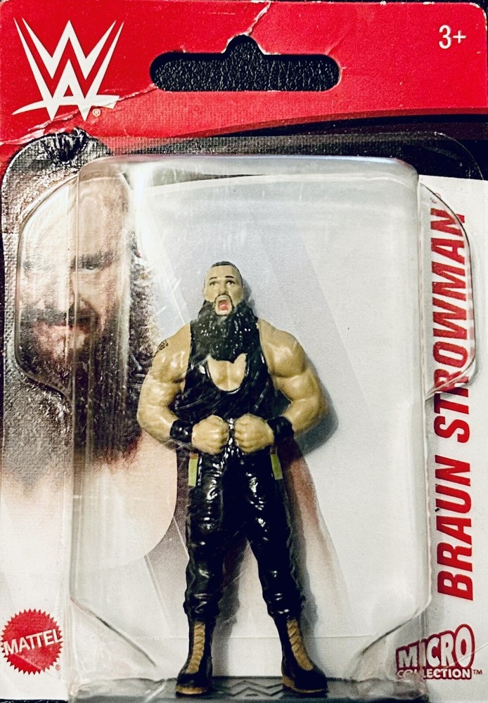 WWE Micro Collection Braun Strowman Mini Figure Mattel, Toys, Action Figures