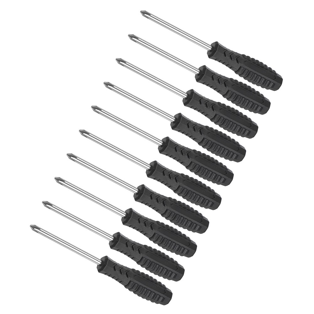 10pcs Small Phillips Screwdriver 5.0mm 142mm with Anti-Slip Grip