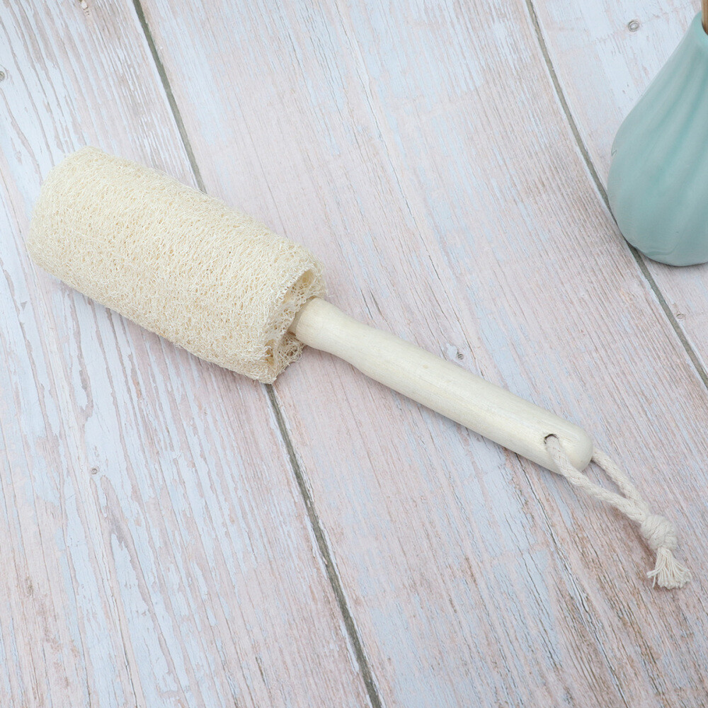 Loofa Sponge Dishwashing Brush Loofah Sponge Scrubber Feeding Bottle Brush