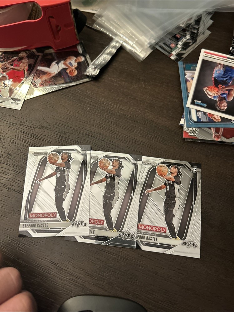 Lot Of 3 Stephon Castle Rookie Monopoly