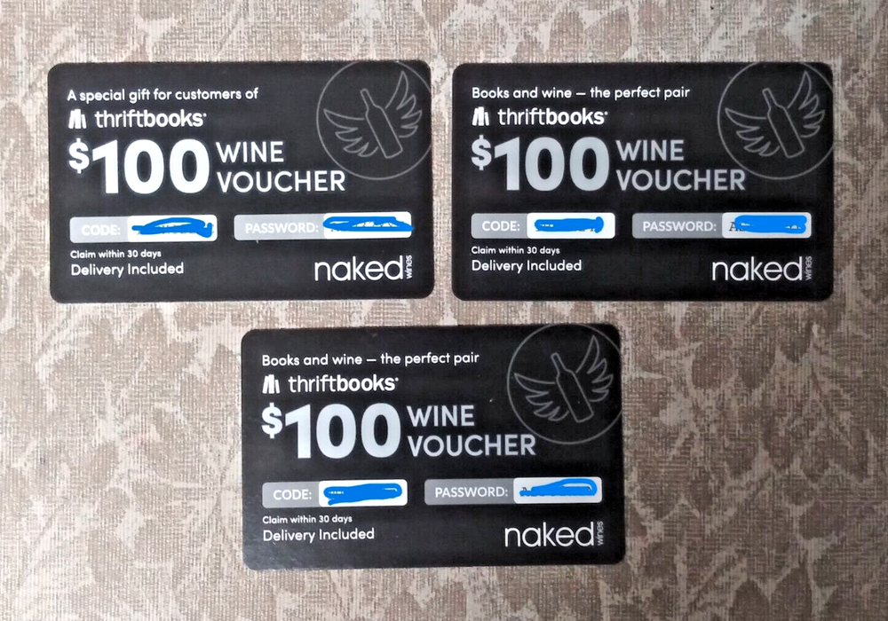 3 x $100 NakedWines Gift Vouchers - Wine Lover's Delight-image