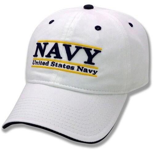 United States Navy Hat - 3 Line / Split Bar Embroidered Hat Cap - by The Game