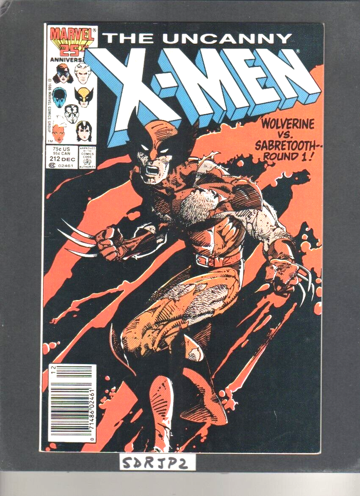 The Uncanny X-Men #212 Newsstand Variant (Marvel Comics December 1986)
