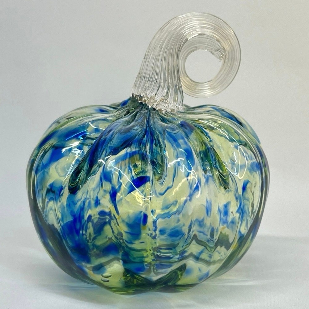 Multicolor Blue Green Red Glass Cup 7 Inch DAE Glass Original