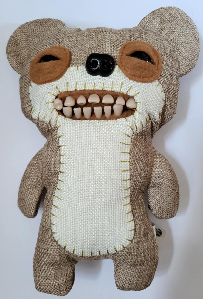 Fuggler Retired Burlap Teddy Bear Monster Chase Brown Ugly Funny