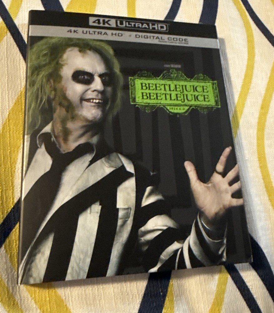 Beetlejuice Beetlejuice 4K UHD + Digital W/ Slipcover BRAND NEW!!!!!