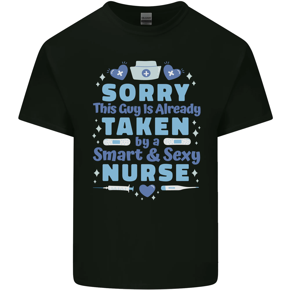 Smart Nurse Funny Valentine's Day Cotton Tee for Men