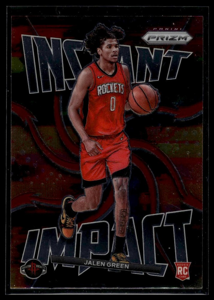 2021-22 Panini Prizm #25 Jalen Green Rookie Instant Impact
