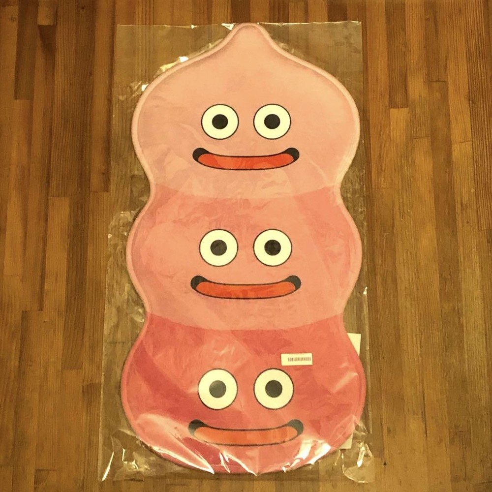 Slime Tower Floor Mat Pink for Dragon Quest Fans