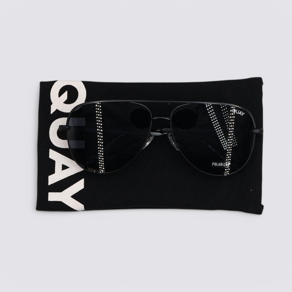 Quay Australia High Key Polarized Aviator Sunglasses