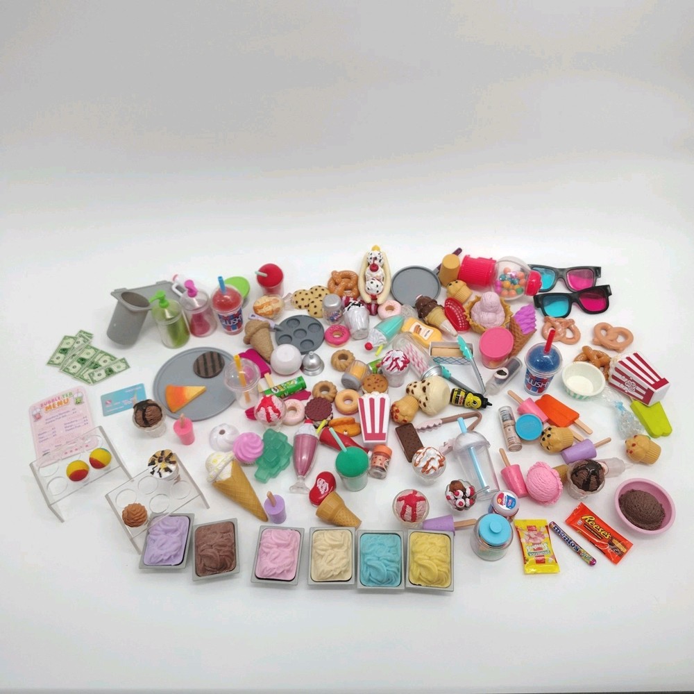 HUGE Our Generation Sweet Shop Ice Cream Truck Replacement Accessories Food Lot