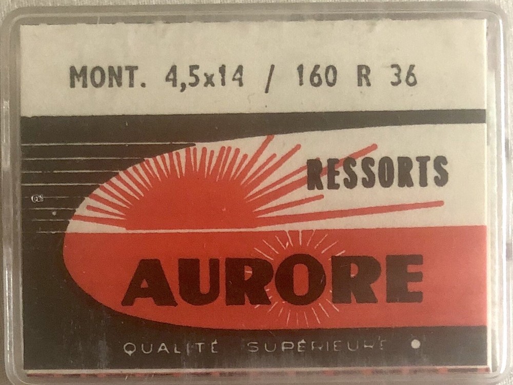 [1X=1 Mainspring] X 9601 1.55 X 11 Ø 0,125 Spring Watch 155 R 36 4 x 14