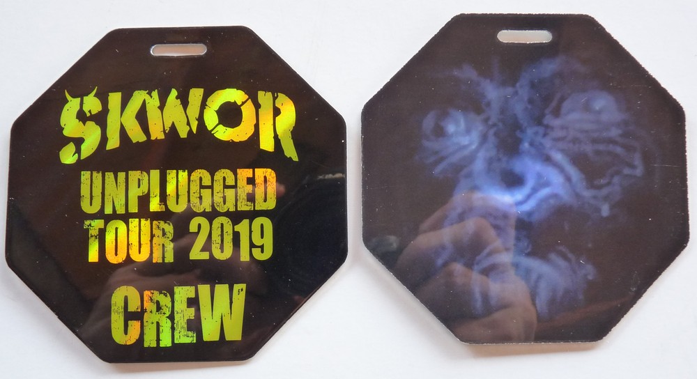 Skwor Unplugged 2019 Crew Laminate Backstage Concert Stadium Pass D13