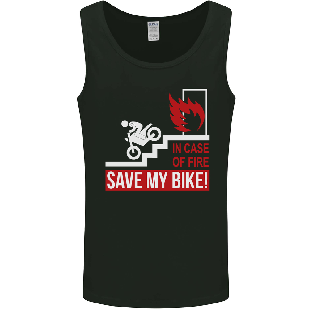 Emergency Motorbike Biker Motorcycle Mens Vest Tank Top