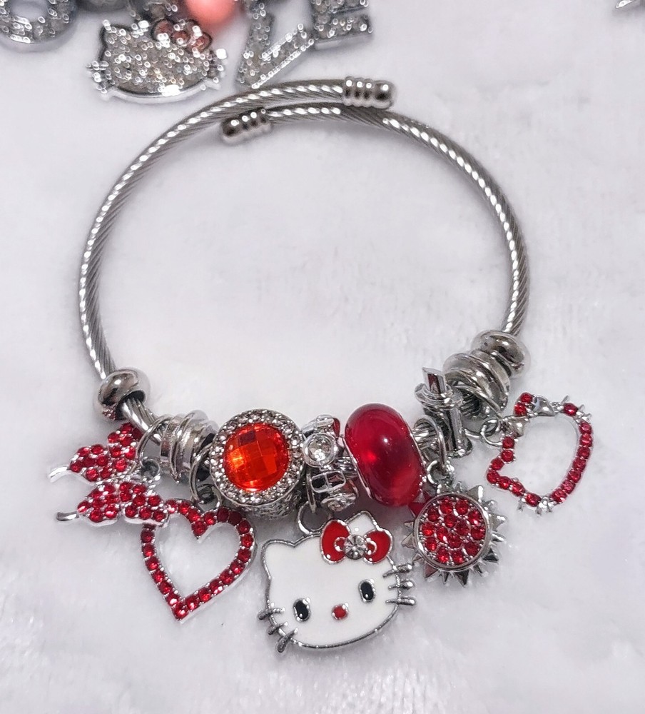 Hello Kitty Sanrio Red Charm Bracelet by Pandora