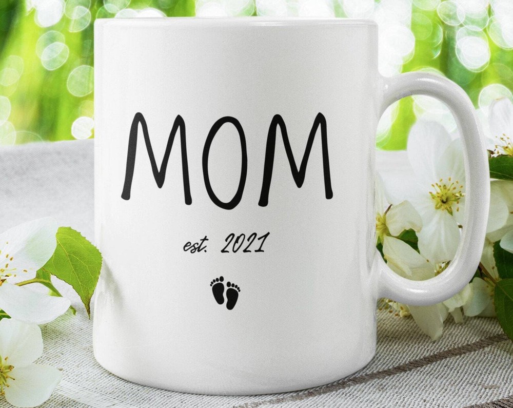 Mom Est 2021 Mug Coffee Mug For New Mom Mom To Be Gift New Mother Gift Idea Gift