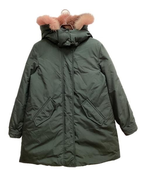 Fox Fur Trimmed Down Jacket for Winter Warmth