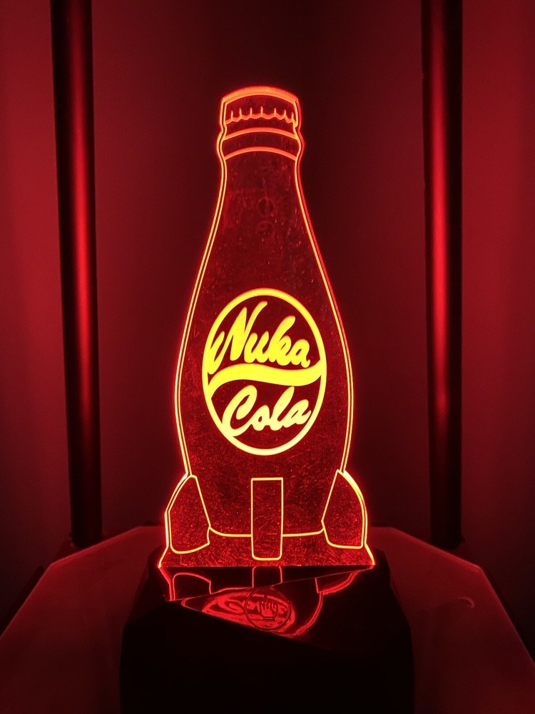 Fallout Nuka Cola Light Up LED Bottle Prop Replica