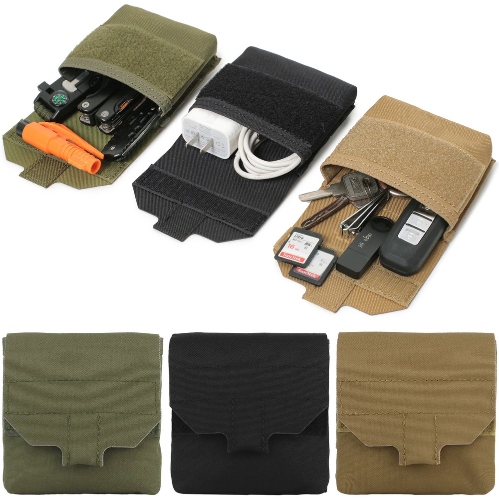 Tactical Micro Cigarette Pouch Military Molle Battery Cigarette Case Waist Pouch