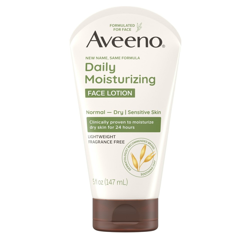 Aveeno Oat Moisturizing Face Lotion for Dry Skin 5 oz Hydration Daily Care