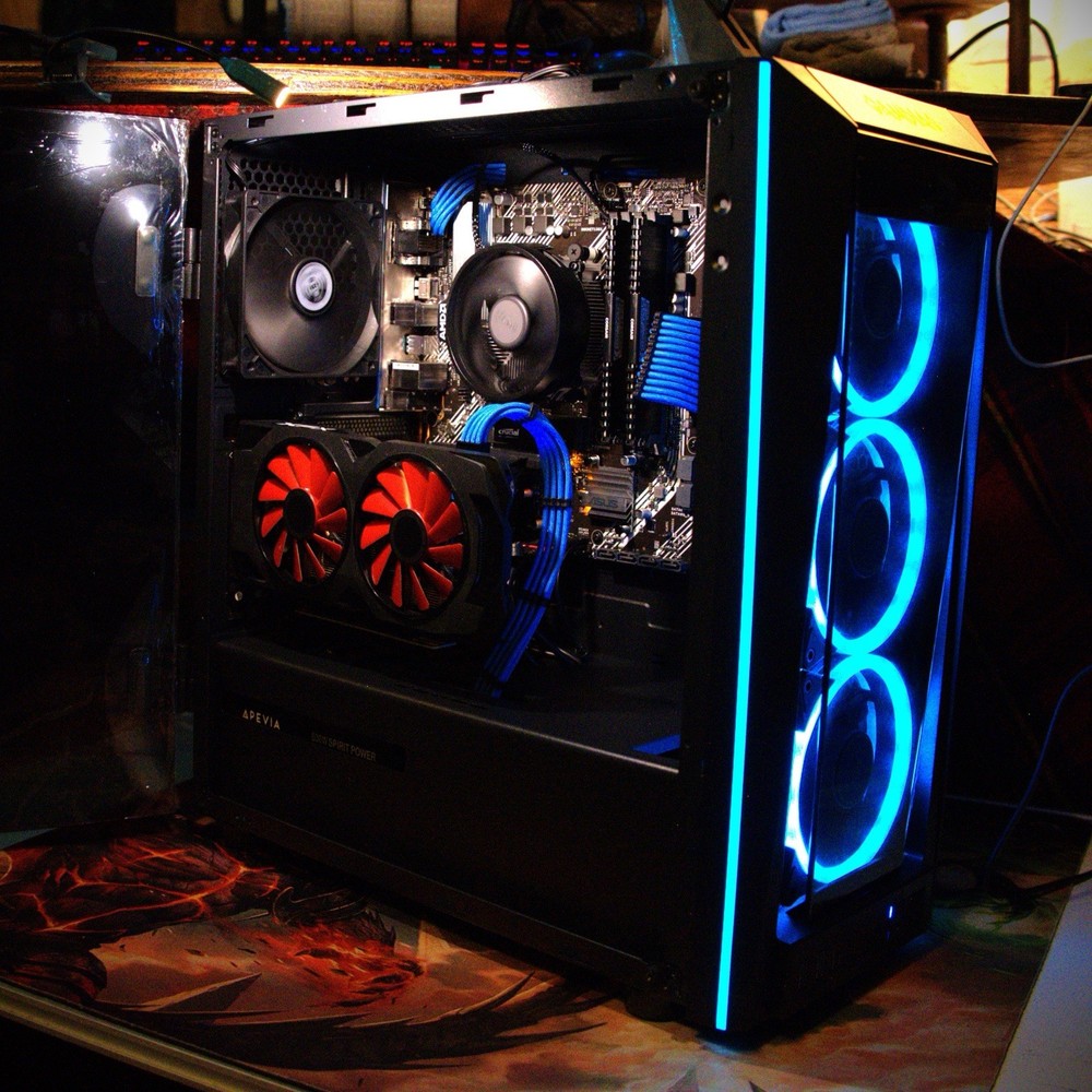 Custom Gaming PC Ryzen 5 5500 Radeon RX 5708gb 16gb DDR4 3200MHz 1tb NVMe