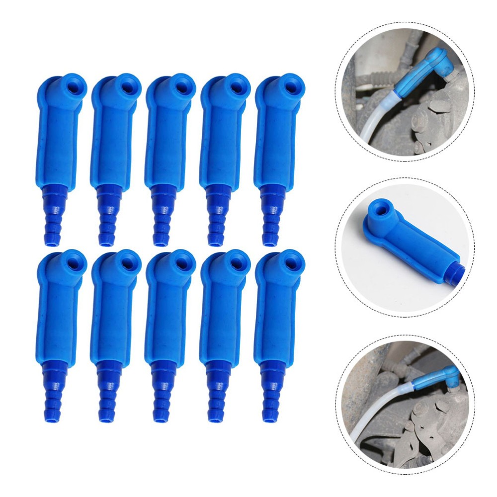 10 Pcs Brake Fluid Tool Pipe Joint Line Bleeder System Bleeding Tools Car Kit