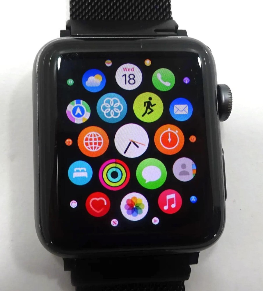 APPLE Watch Series 3 GPS 42mm Aluminum Case A1859 Black Smartwatch