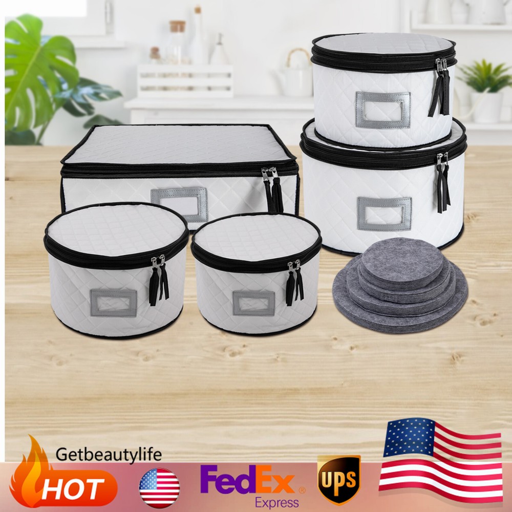 China Storage Containers with Lid , Dinnerware Storage Box for Dishes & Plates