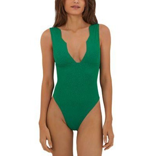 ViX Paula Hermanny Firenze Dakota One Piece Swimsuit Womens M Green $228 NWT