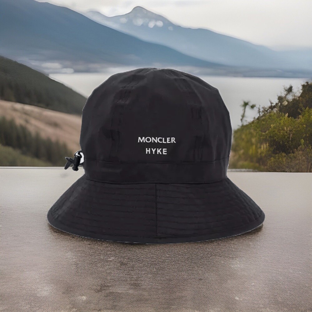 Moncler Genius HYKE GORE-TEX Bucket Hat Black NWT Size Large
