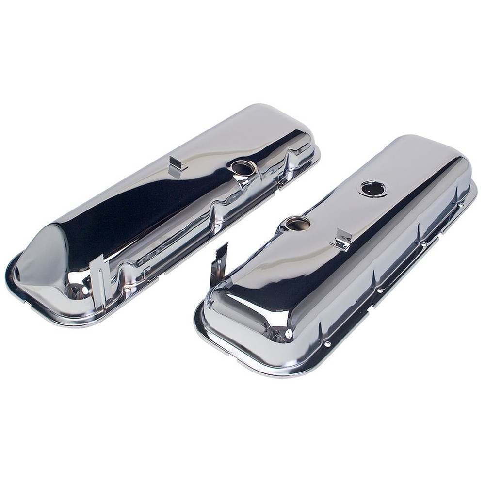 Trans Dapt 9504 OEM Reproduction Chrome Plated Steel Valve Covers