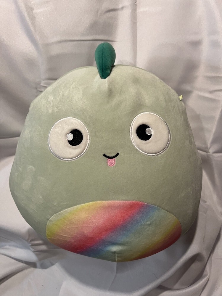 Rare Squishmallow Target 12” KENT Green Lizard Iguana Chameleon Rainbow Plush