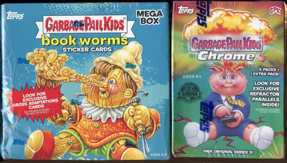 2022 Garbage Pail Kids Bookworms & Megabox Chrome 5th Series 6-Pack